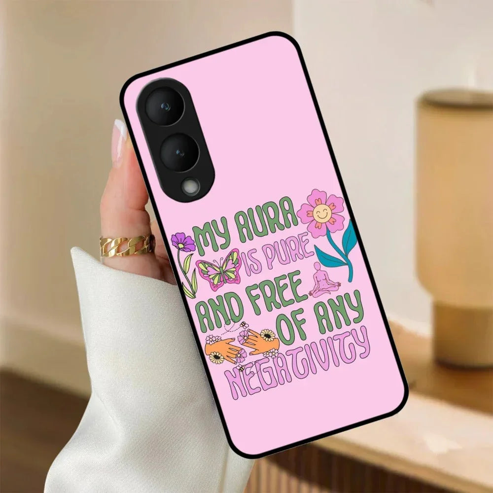 Aura Is Pure Glossy Metal Case Cover For Vivo - ShopOnCliQ