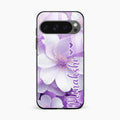Awesome Purple Floral Glossy Customised Metal Case Cover For Google Pixel 10 Pro XL