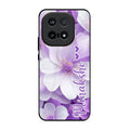 Awesome Purple Floral Glossy Customised Metal Case Cover For iQOO 15 5G