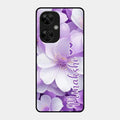 Awesome Purple Floral Glossy Customised Metal Case Cover For Oneplus Nord Ce 3 Lite 5G
