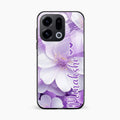 Awesome Purple Floral Glossy Customised Metal Case Cover For Oppo Find X9 5G