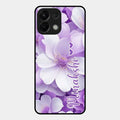 Awesome Purple Floral Glossy Customised Metal Case Cover For Oppo K13 5G