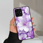Awesome Purple Floral Glossy Customised Metal Case Cover For Redmi - ShopOnCliQ