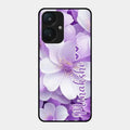Awesome Purple Floral Glossy Customised Metal Case Cover For Redmi 13C 5G