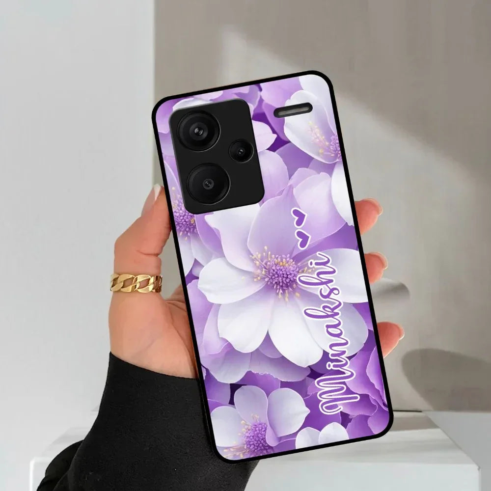 Awesome Purple Floral Glossy Customised Metal Case Cover For Redmi - ShopOnCliQ