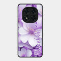 Awesome Purple Floral Glossy Customised Metal Case Cover For Redmi Note 15 Pro Plus 5G