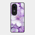 Awesome Purple Floral Glossy Customised Metal Case Cover For Vivo V40 Pro 5G