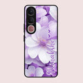 Awesome Purple Floral Glossy Customised Metal Case Cover For Vivo Y31 5G