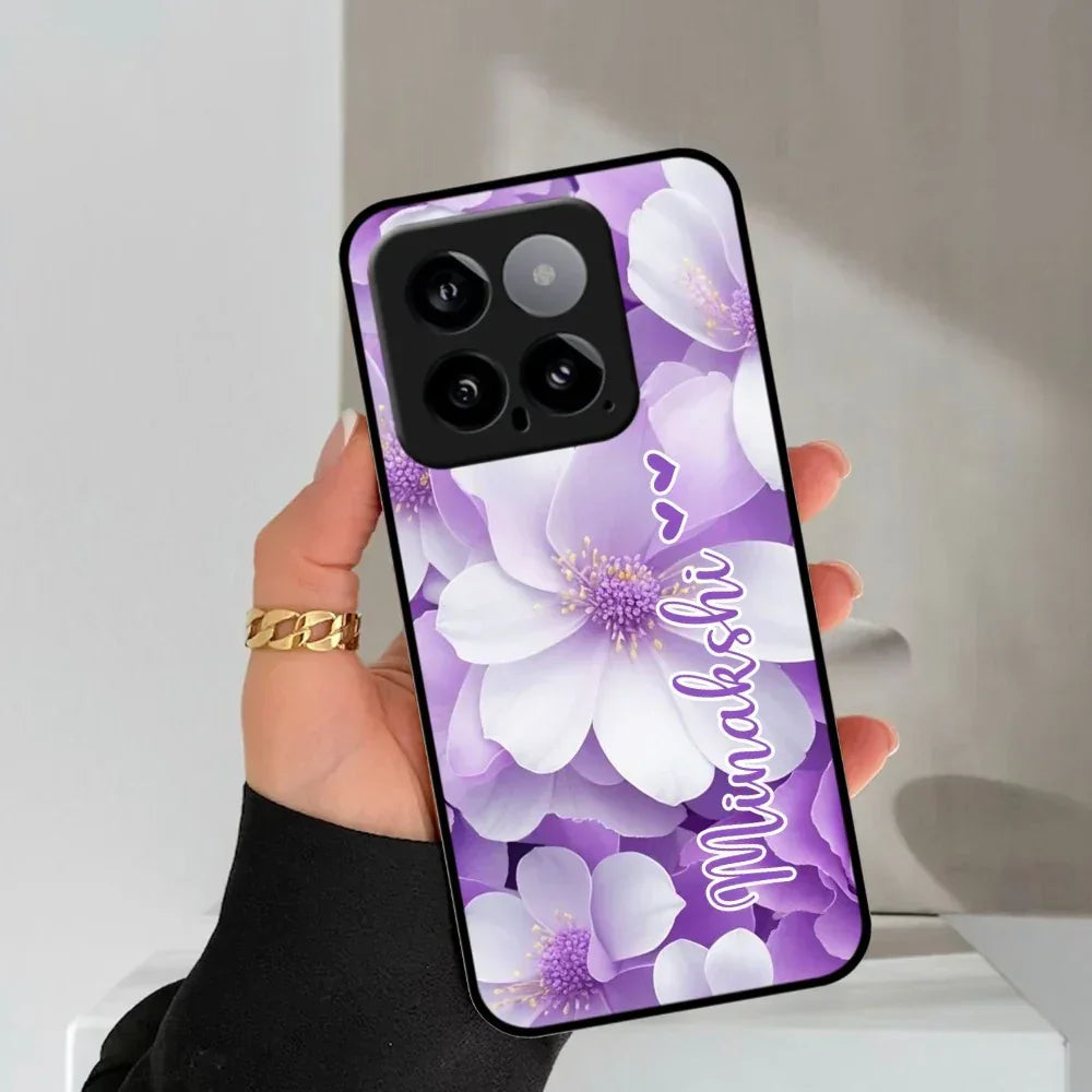 Awesome Purple Floral Glossy Customised Metal Case Cover For Redmi - ShopOnCliQ