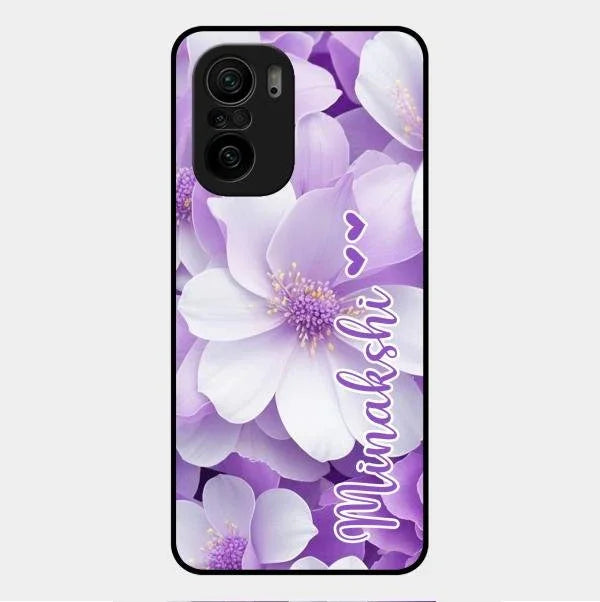 Awesome Purple Floral Glossy Customised Metal Case Cover For Xiaomi Mi 11X 5G