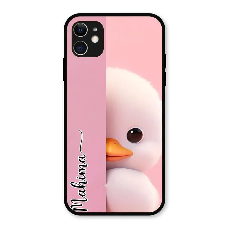 Baby Duck Glossy Metal Case Cover For iPhone 11