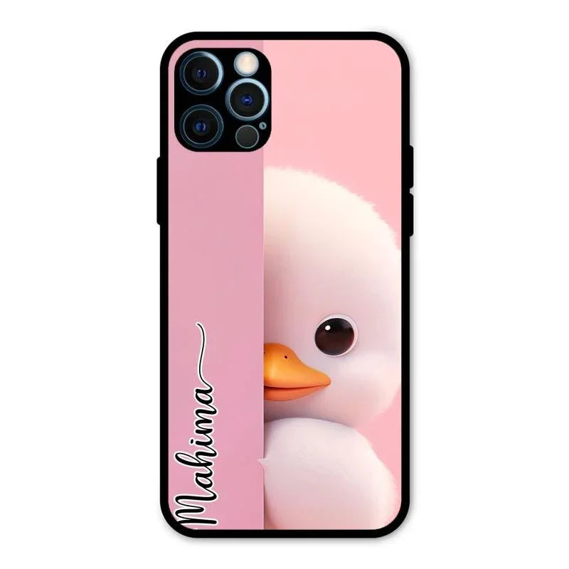 Baby Duck Glossy Metal Case Cover For iPhone 12 Pro Max