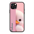 Baby Duck Glossy Metal Case Cover For iPhone 13