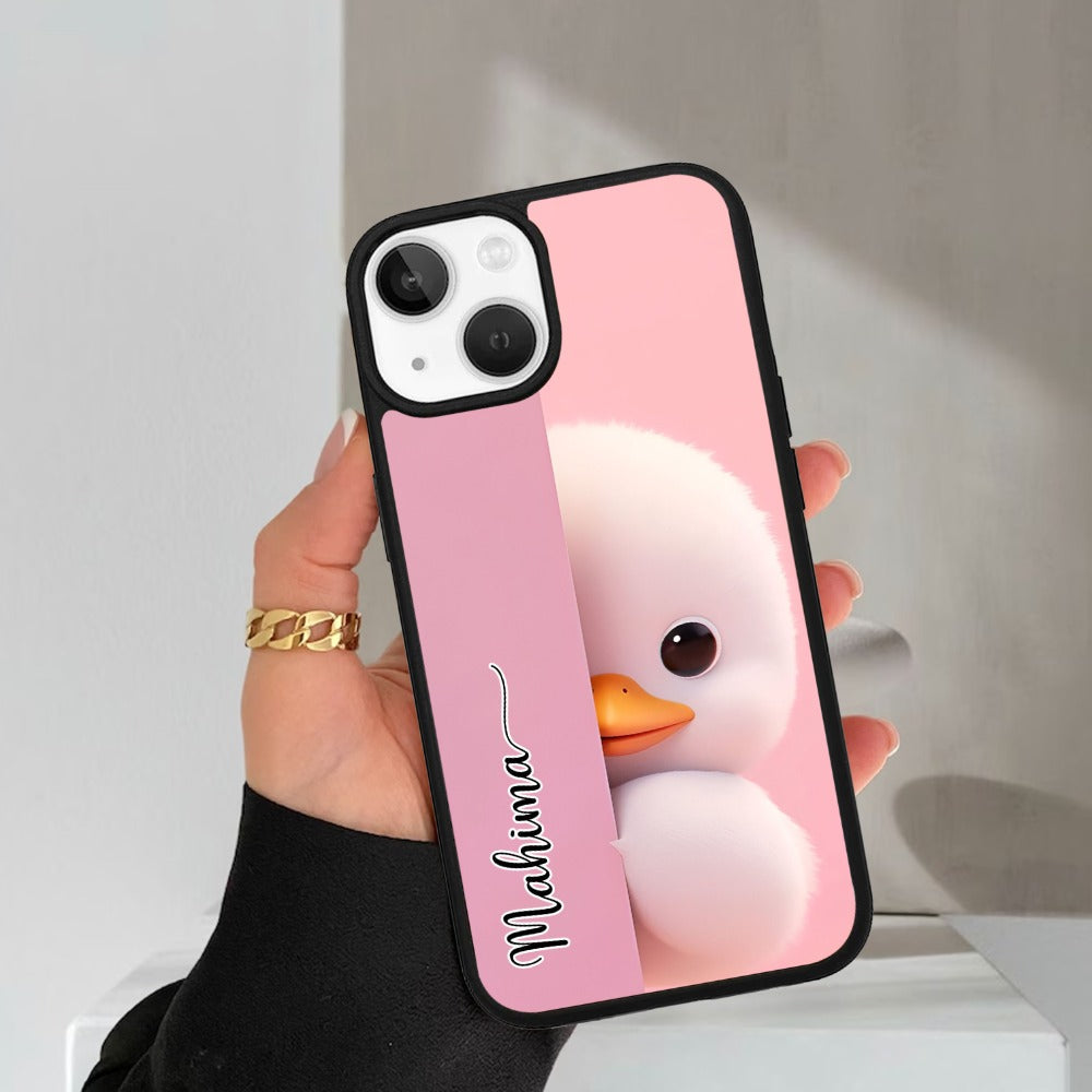Baby Duck Glossy Metal Case Cover For iPhone