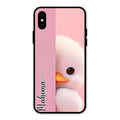 Baby Duck Glossy Metal Case Cover For iPhone XS