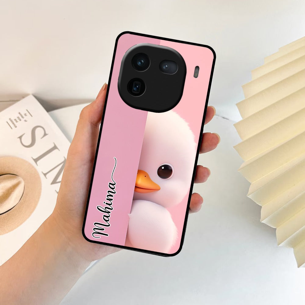 Baby Duck Glossy Metal Case Cover For Vivo