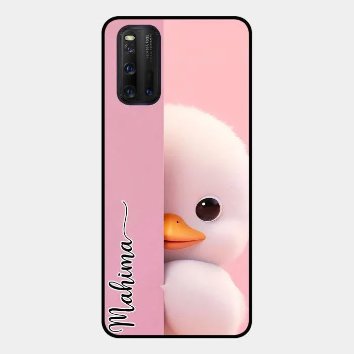 Baby Duck Glossy Metal Case Cover For Iqoo 3 5G