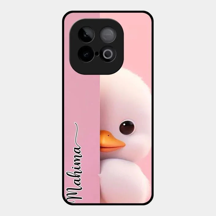 Baby Duck Glossy Metal Case Cover For Iqoo Neo 10 5G