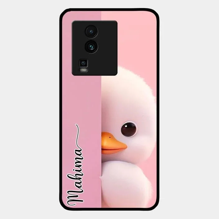 Baby Duck Glossy Metal Case Cover For Iqoo Neo 7 5G