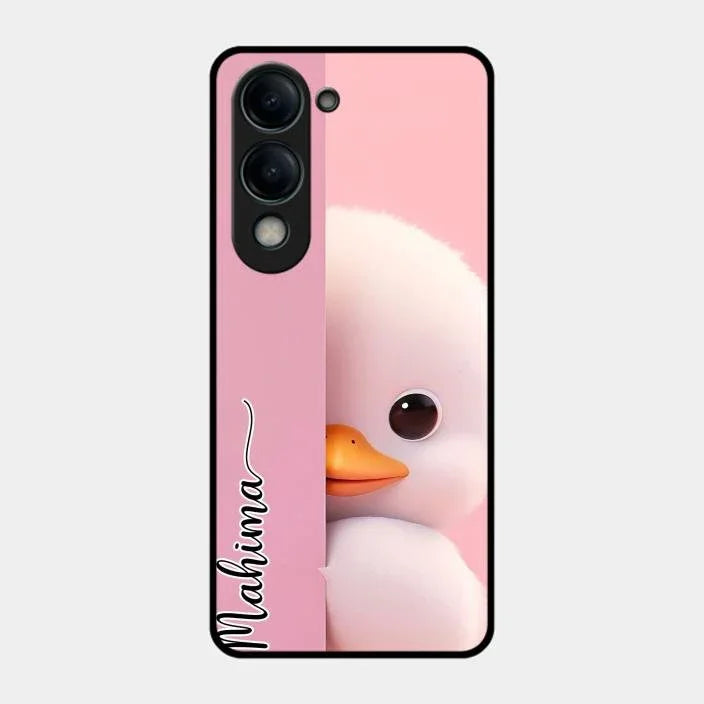 Baby Duck Glossy Metal Case Cover For Iqoo Z10 Lite