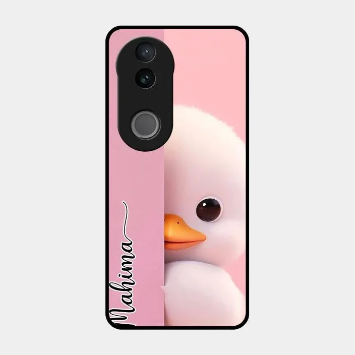 Baby Duck Glossy Metal Case Cover For Iqoo Z10R