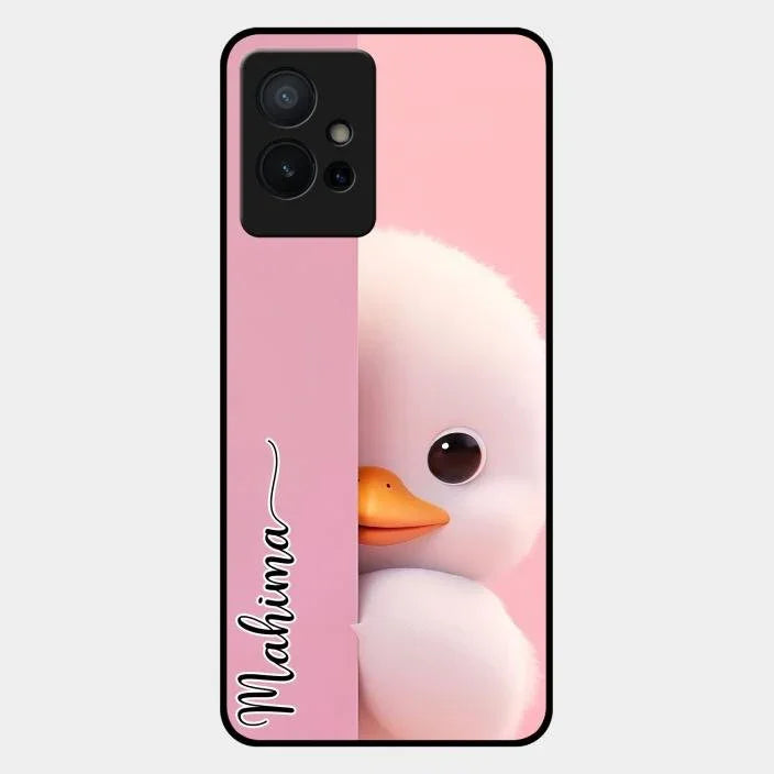 Baby Duck Glossy Metal Case Cover For Iqoo Z6 5G