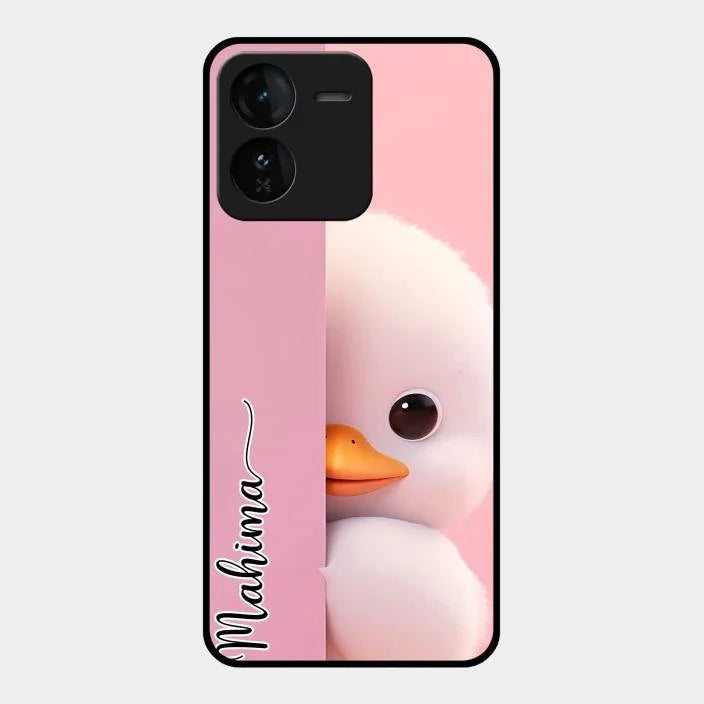 Baby Duck Glossy Metal Case Cover For Iqoo Z9 5G