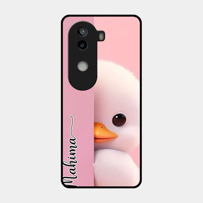 Baby Duck Glossy Metal Case Cover For Iqoo Z9S 5G