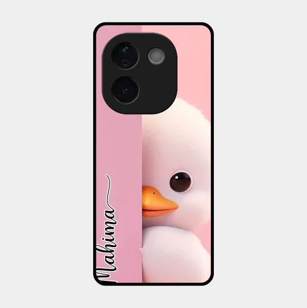 Baby Duck Glossy Metal Case Cover For Iqoo Z9S Pro 5G