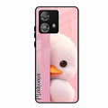 Baby Duck Glossy Metal Case Cover For Motorola Edge 40 5G