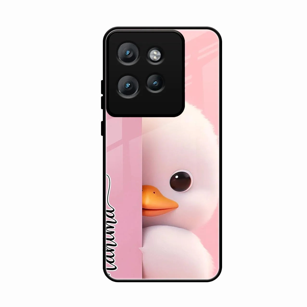 Baby Duck Glossy Metal Case Cover For Motorola Edge 50 Neo