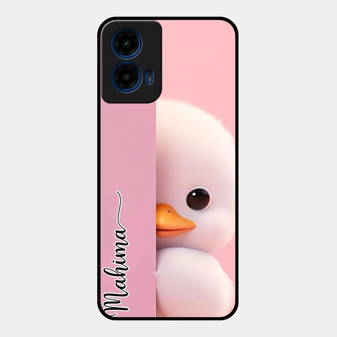 Baby Duck Glossy Metal Case Cover For Motorola G45 5G
