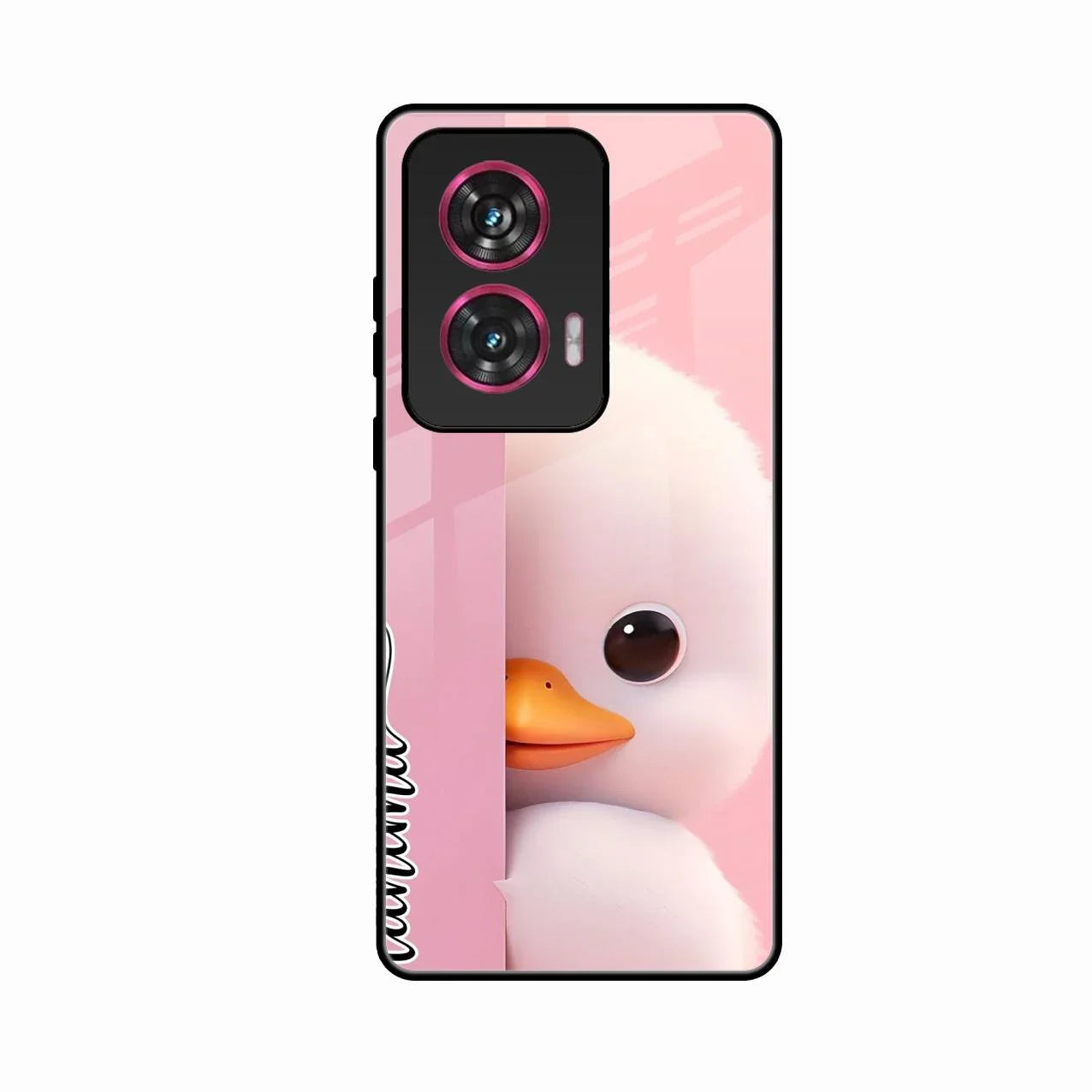 Baby Duck Glossy Metal Case Cover For Motorola G85 5G