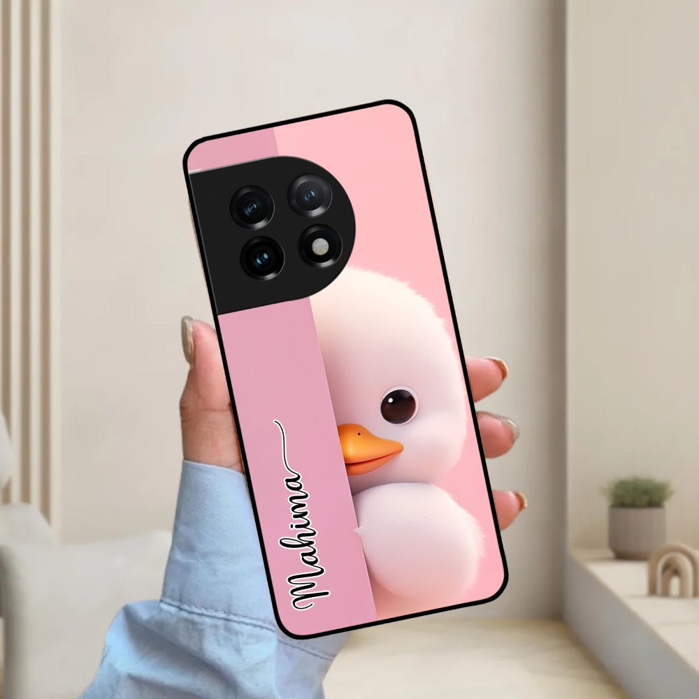 Baby Duck Glossy Metal Case Cover For OnePlus