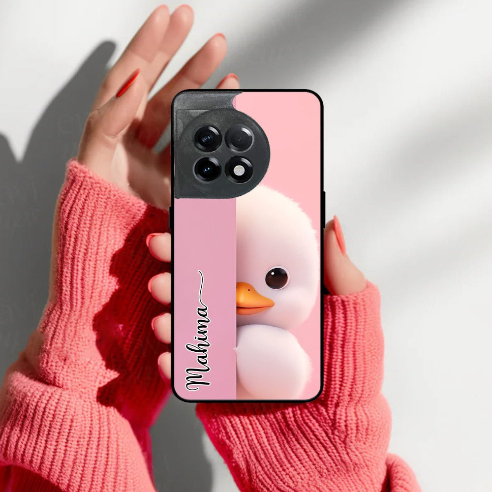 Baby Duck Glossy Metal Case Cover For OnePlus