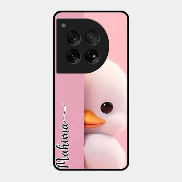 Baby Duck Glossy Metal Case Cover For Oneplus 12 5G