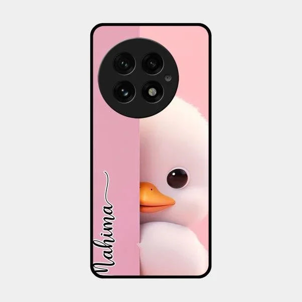 Baby Duck Glossy Metal Case Cover For Oneplus 13 5G