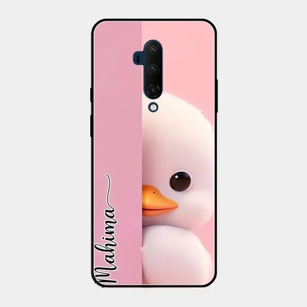 Baby Duck Glossy Metal Case Cover For Oneplus 7T Pro