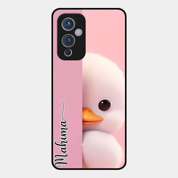 Baby Duck Glossy Metal Case Cover For Oneplus 9 5G