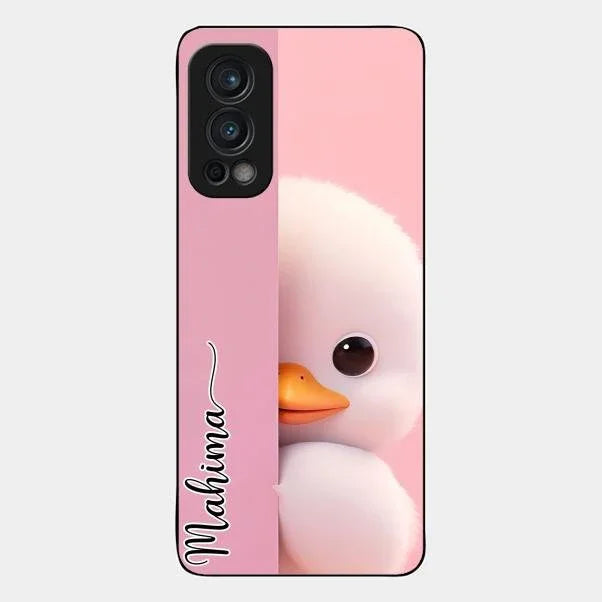 Baby Duck Glossy Metal Case Cover For Oneplus Nord 2 5G