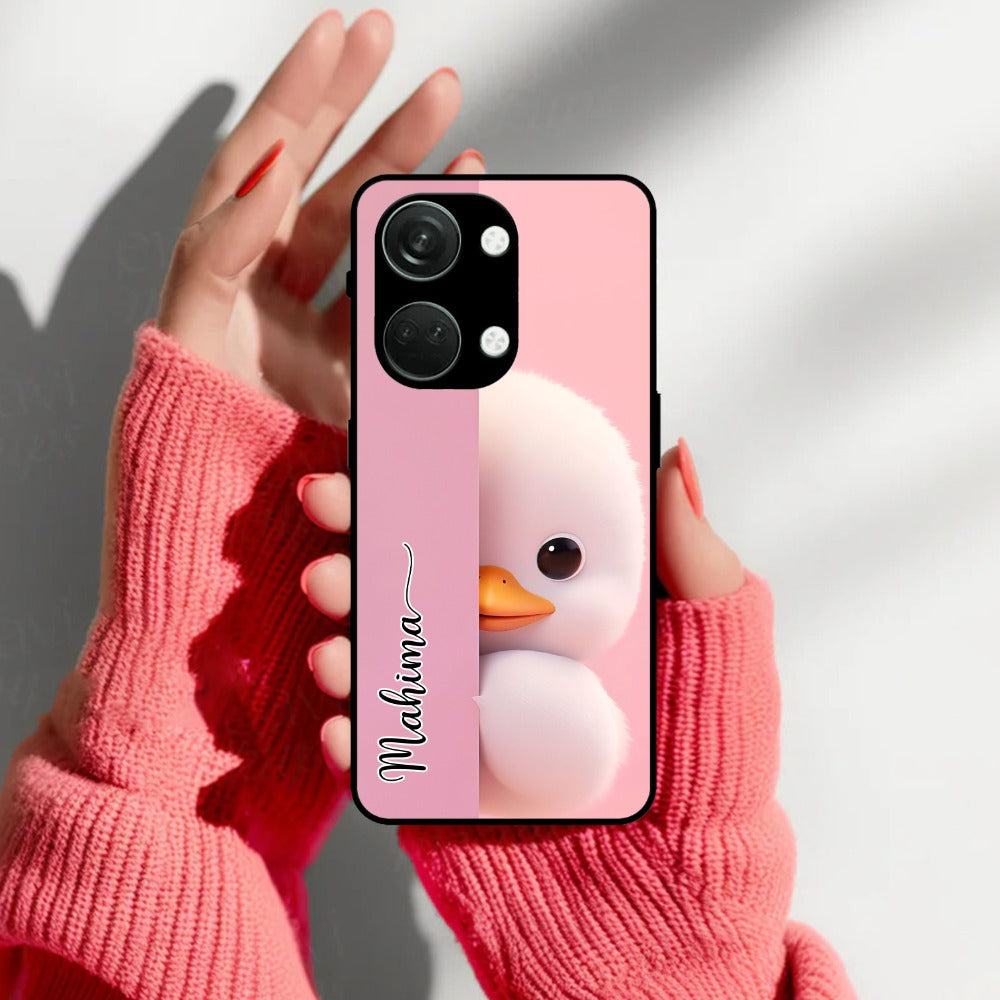 Baby Duck Glossy Metal Case Cover For OnePlus