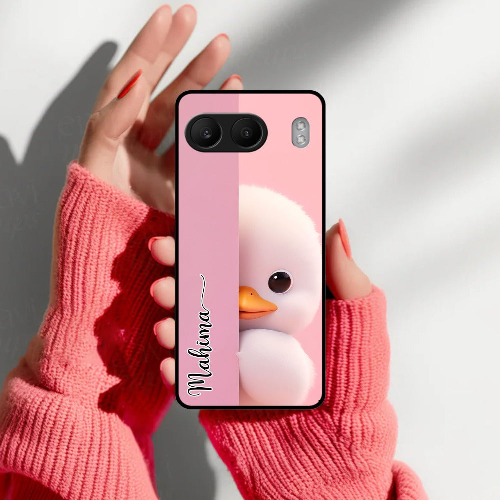 Baby Duck Glossy Metal Case Cover For OnePlus