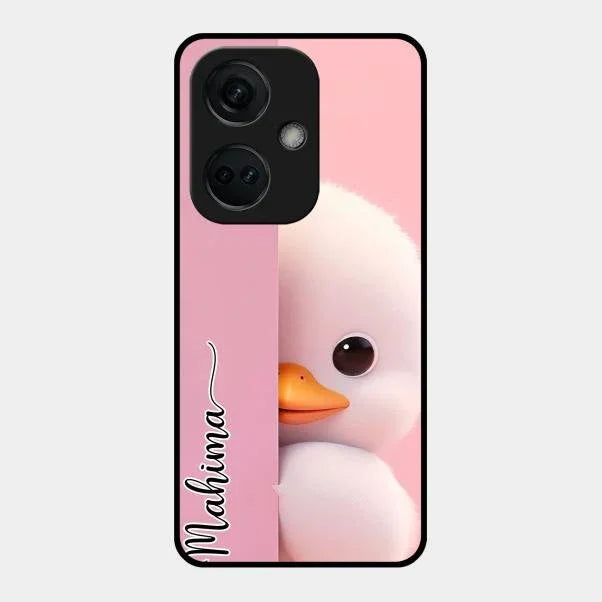 Baby Duck Glossy Metal Case Cover For Oneplus Nord Ce 3 5G