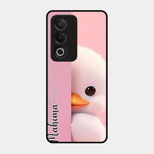 Baby Duck Glossy Metal Case Cover For Oppo A3 Pro 5G