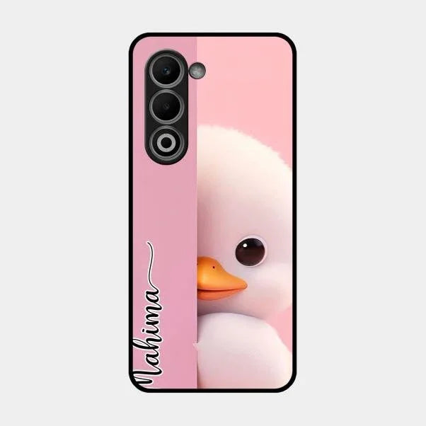 Baby Duck Glossy Metal Case Cover For Oppo A5 5G
