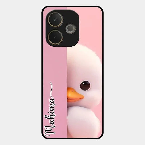 Baby Duck Glossy Metal Case Cover For Oppo A5 Pro 5G