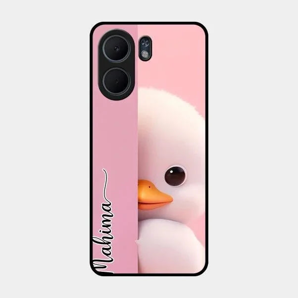 Baby Duck Glossy Metal Case Cover For Oppo A5X 4G