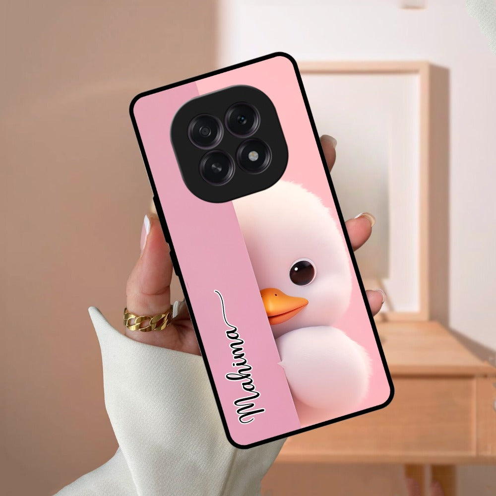 Baby Duck Glossy Metal Case Cover For Oppo