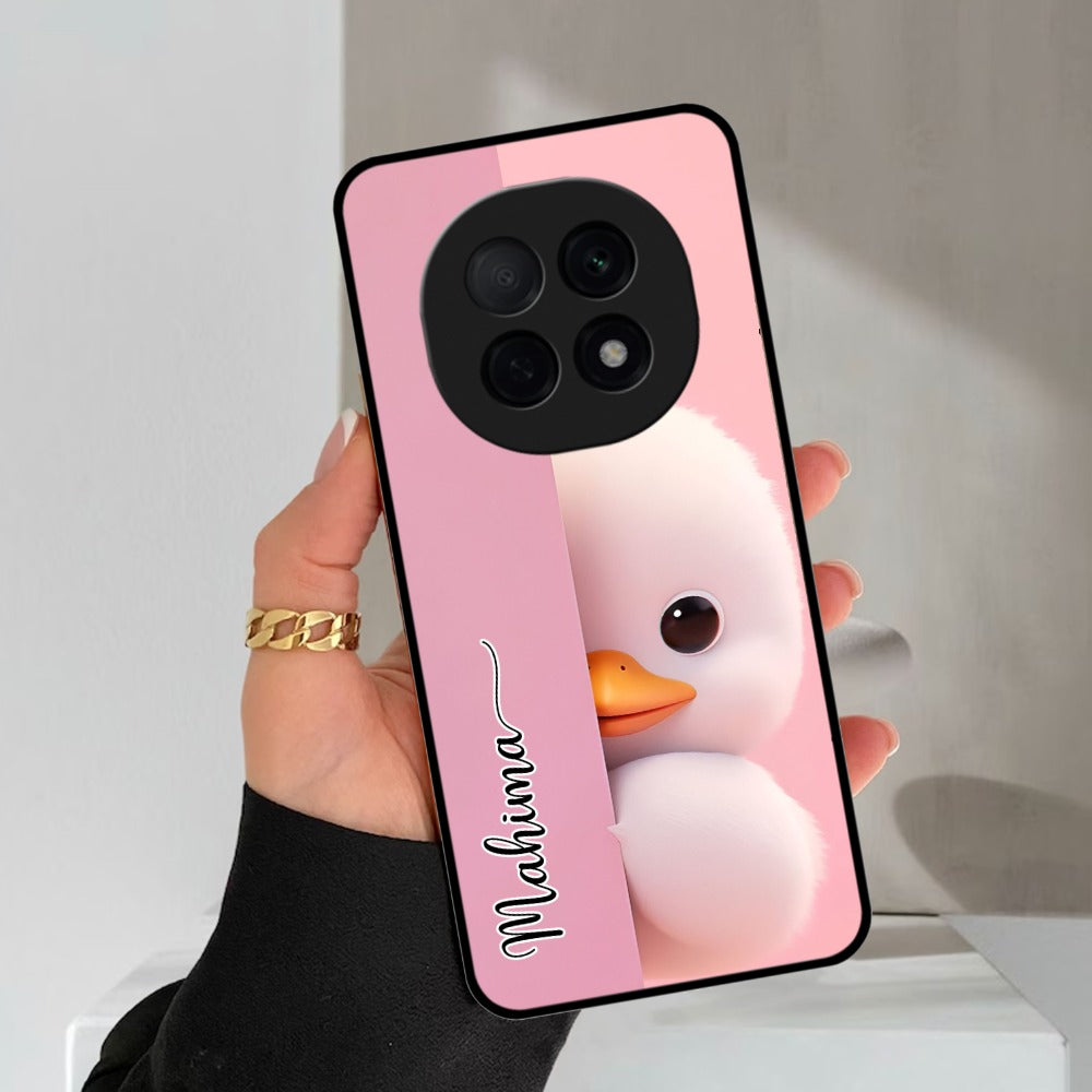 Baby Duck Glossy Metal Case Cover For Oppo