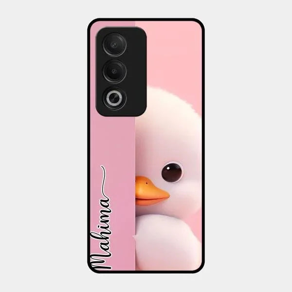 Baby Duck Glossy Metal Case Cover For Oppo K12X 5G